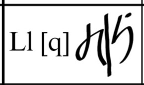 <p>L / l</p>