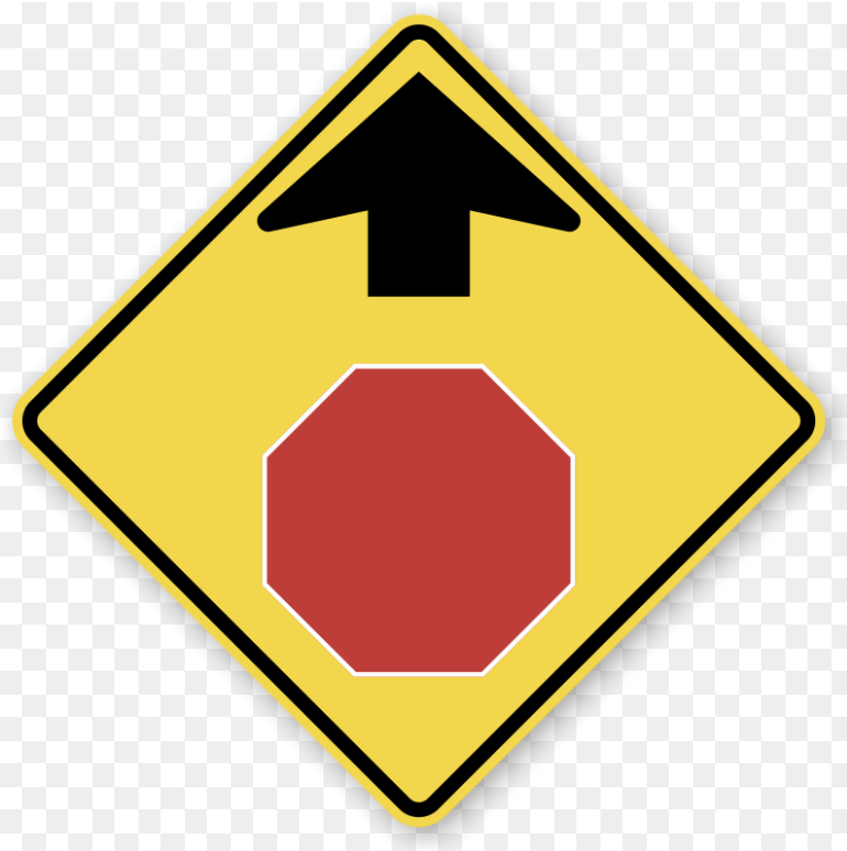<p>Stop Ahead Sign</p>