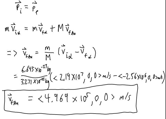 <p>conservation of momentum.</p>