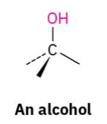 <p>An <strong>alcohol</strong> is a molecule where an <strong>OH group is attached to an sp³ carbon</strong> (a normal alkyl carbon).</p>