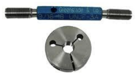 <p>Gauges for Attributes Measuring: where the “bolts” (externally threaded parts) or the “nuts” (internally threaded parts) are to be quickly checked for acceptance</p>