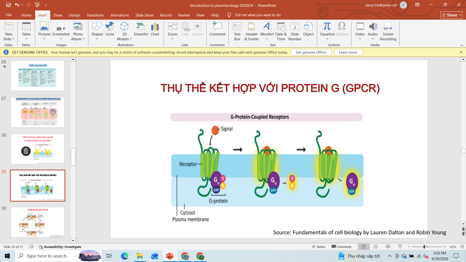 <ol start="2"><li><p>thụ thể kết hợp: G-protein</p></li></ol><p></p>