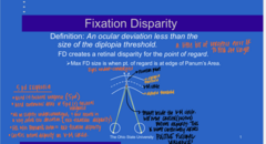 <p>What is the definition of fixation disparity?</p>