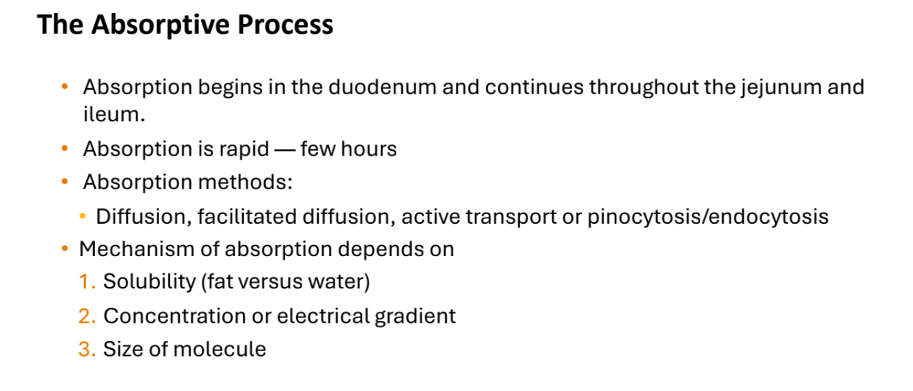 <ol><li><p>Solubility (fat vs water)</p></li><li><p>Concentration or electrical gradient </p></li><li><p>Size of molecule </p></li></ol><p></p>