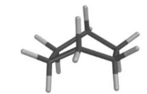 <p>high-energy, contains eclipsing C-H bonds</p>