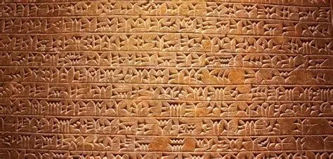 <p><span>The wedge-shaped characters made in clay by the ancient Mesopotamians as a writing system.</span></p>