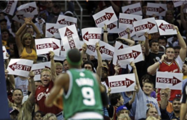 <ul><li><p>Motion capture can influence reaching, pointing & throwing</p></li></ul><p></p><p></p><ul><li><p><span>Need to factor in motion to figure out where I'm reaching</span></p></li><li><p><span>Motion influences reaching, pointing and throwing</span></p></li><li><p><span>Fo example in basketball if you have people who are adding optic flow by adding these arrows & moving them, there's motion back here that can throw people off</span></p></li><li><p><span>Because you have this very strong optic view, the environments moving this way, maybe I need to counteract that.</span></p></li><li><p><span>But motion is very important for impacting reaching, throwing & pointing motion</span></p></li></ul><p></p>