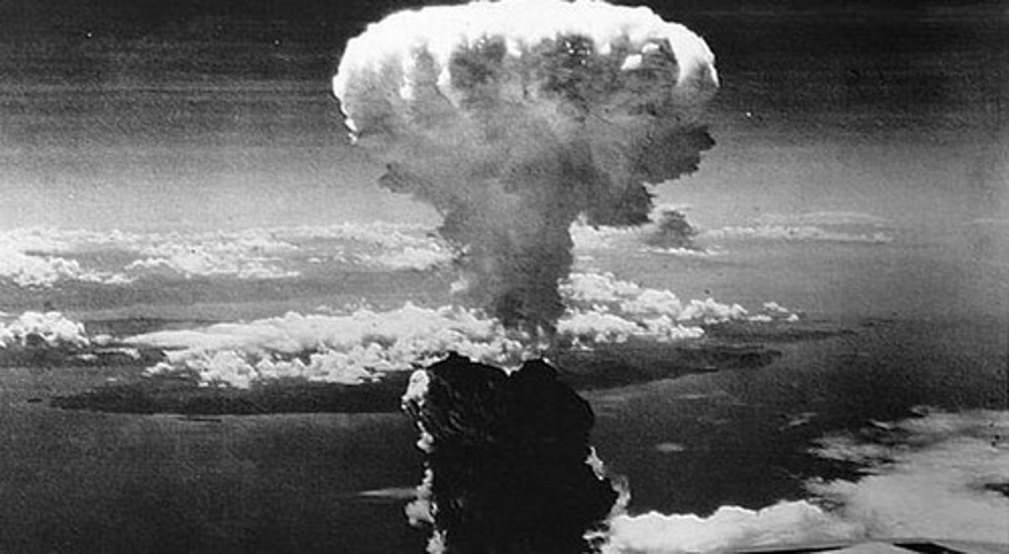 <p>- Two Japanese cities on which the U.S. dropped the atomic bombs to end World War II</p><p>- approximately 220,000 Japanese civilians die</p><p>- The United States decides to drop the bombs to speed up the end of the war and save lives</p>