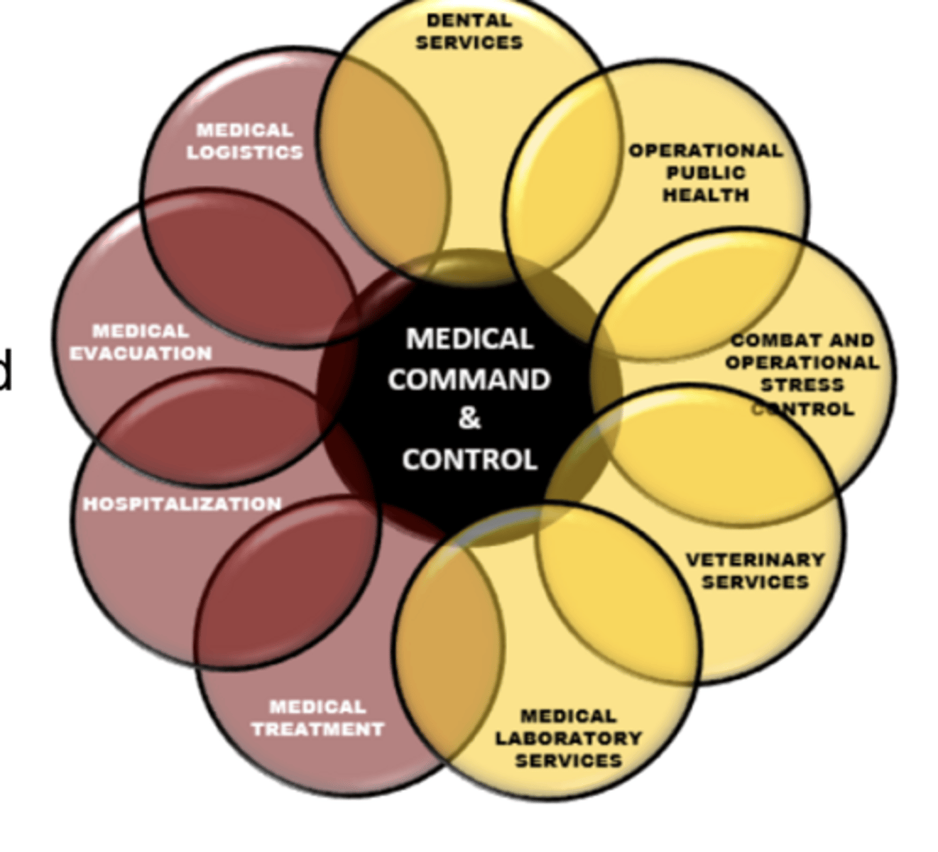 <p>the AHS principles apply across all ten medical functions</p><p>synchronized through medical Command and Control (C2) through close coordination and synchronization of all deployed medical assets</p>