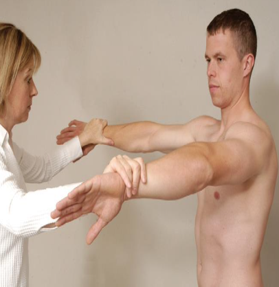 <ul><li><p><span>PURPOSE- Identify tear/ impingement of supraspinatus tendon or suprascapular nerve neuropathy</span></p></li><li><p><span>DESCRIPTION- The patient’s arm is abducted to 90° with neutral (no) rotation, and the examiner provides resistance to abduction. The shoulder is then medially rotated and angled forward 30° (“empty can” position) so that the patient’s thumbs point toward the floor in the plane of the scapula. Differentiate if pain is present between two positions</span></p></li><li><p><span>RESULT- Reproduces pain in supraspinatus tendon or weakness in empty can position</span></p></li></ul><p></p>
