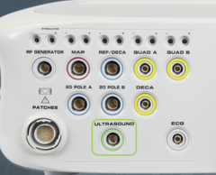 <p>* connects advanced diagnostic catheters, max of 20 poles </p><p>* 20A port supports TPI </p><p>* Both PENTARAY and LASSO NAV connect using non-sterile eco adapter and sterile cable to connect catheter to the eco adapter </p><p>* pin box supports competitive catheter</p>