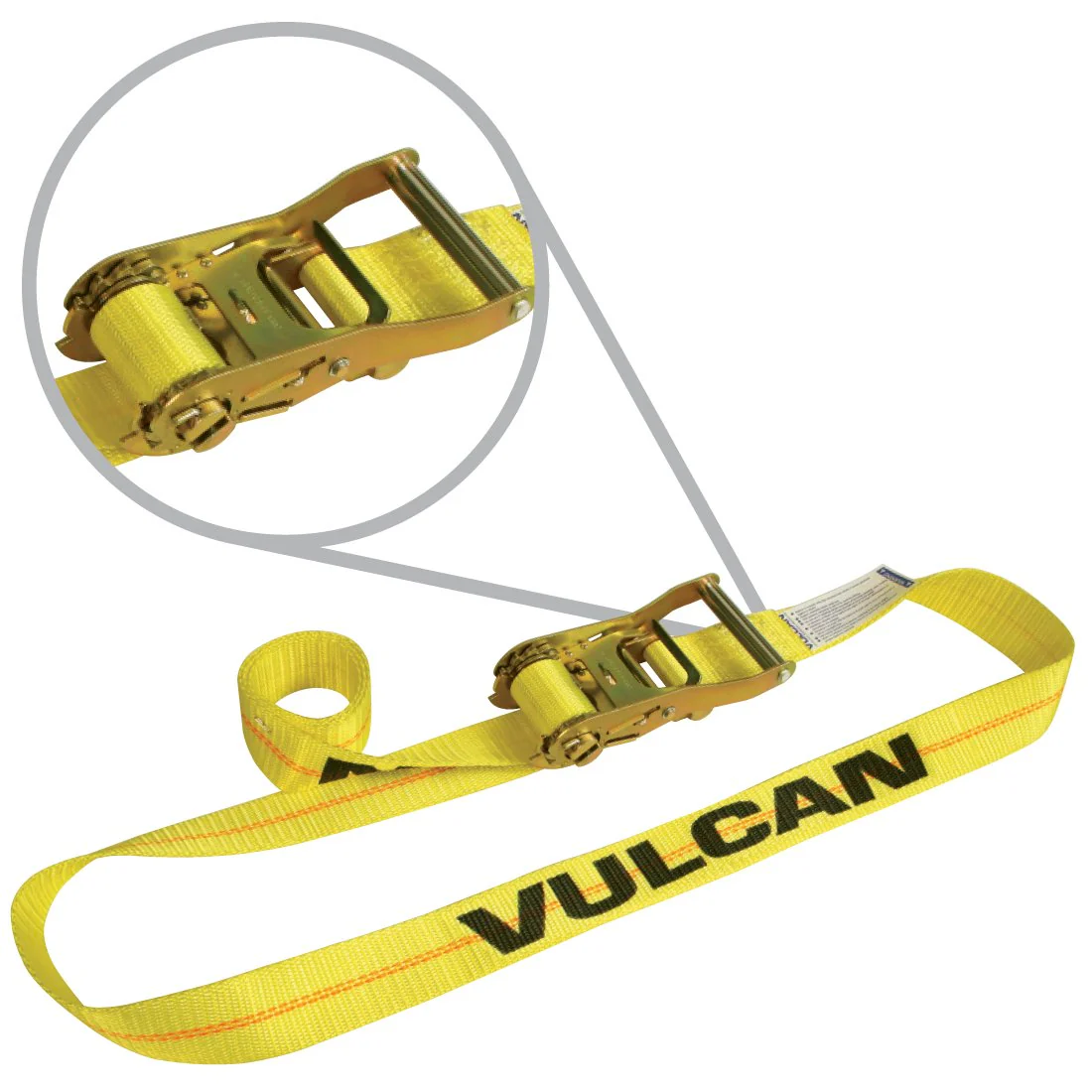 <p>Polyester or nylon straps used to secure loads, typically 10,000–20,000 lb strength, used with winches for tightening.</p>