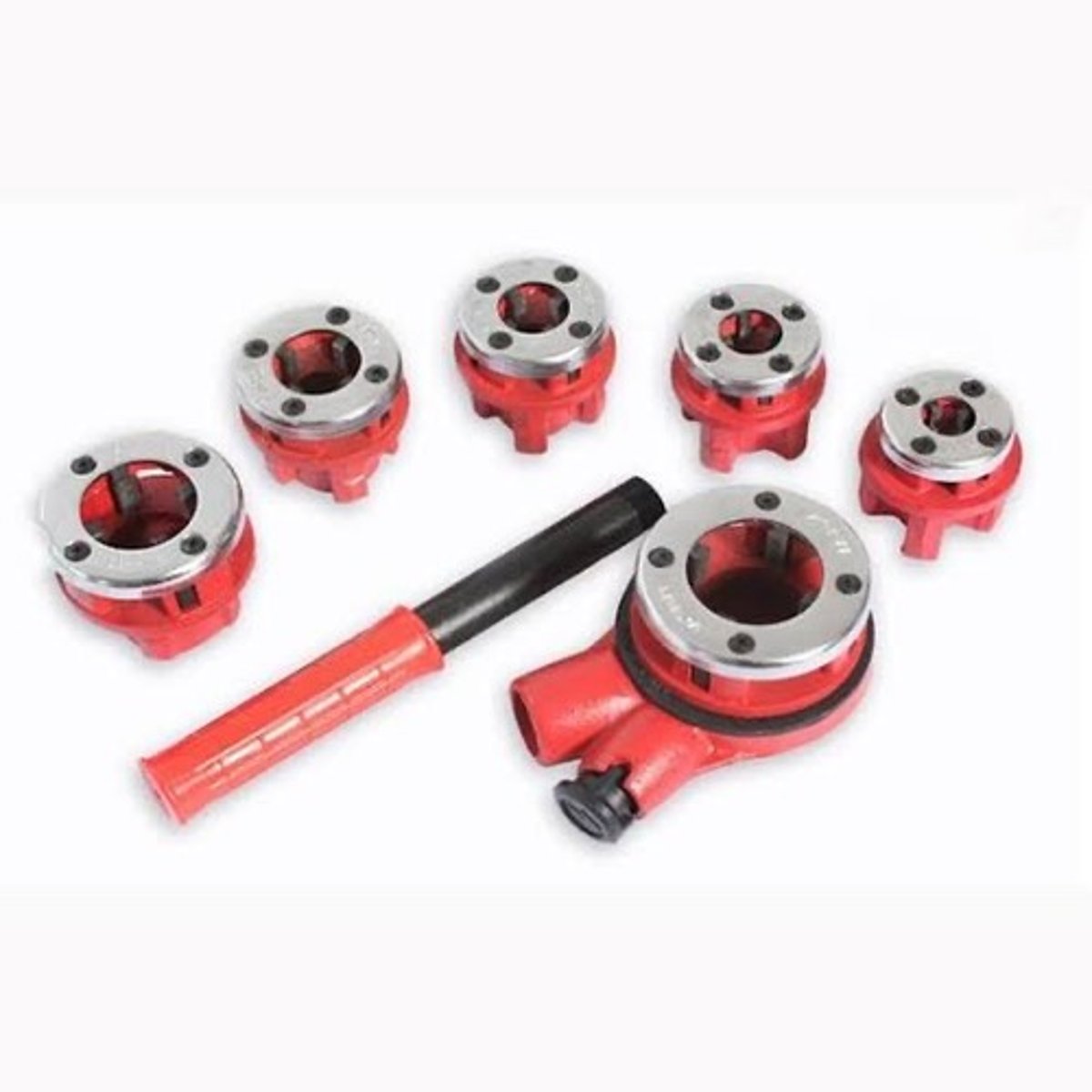 <p>What is the handy tool for threading the end of the pipe in a trench or in the corner of a cellar where a pipe projects too far and threaded in place?</p><p>a. Ratchet stocks</p><p>b. Taps</p><p>c. Single wheel pipe threader</p><p>d. Geared pipe threader</p>