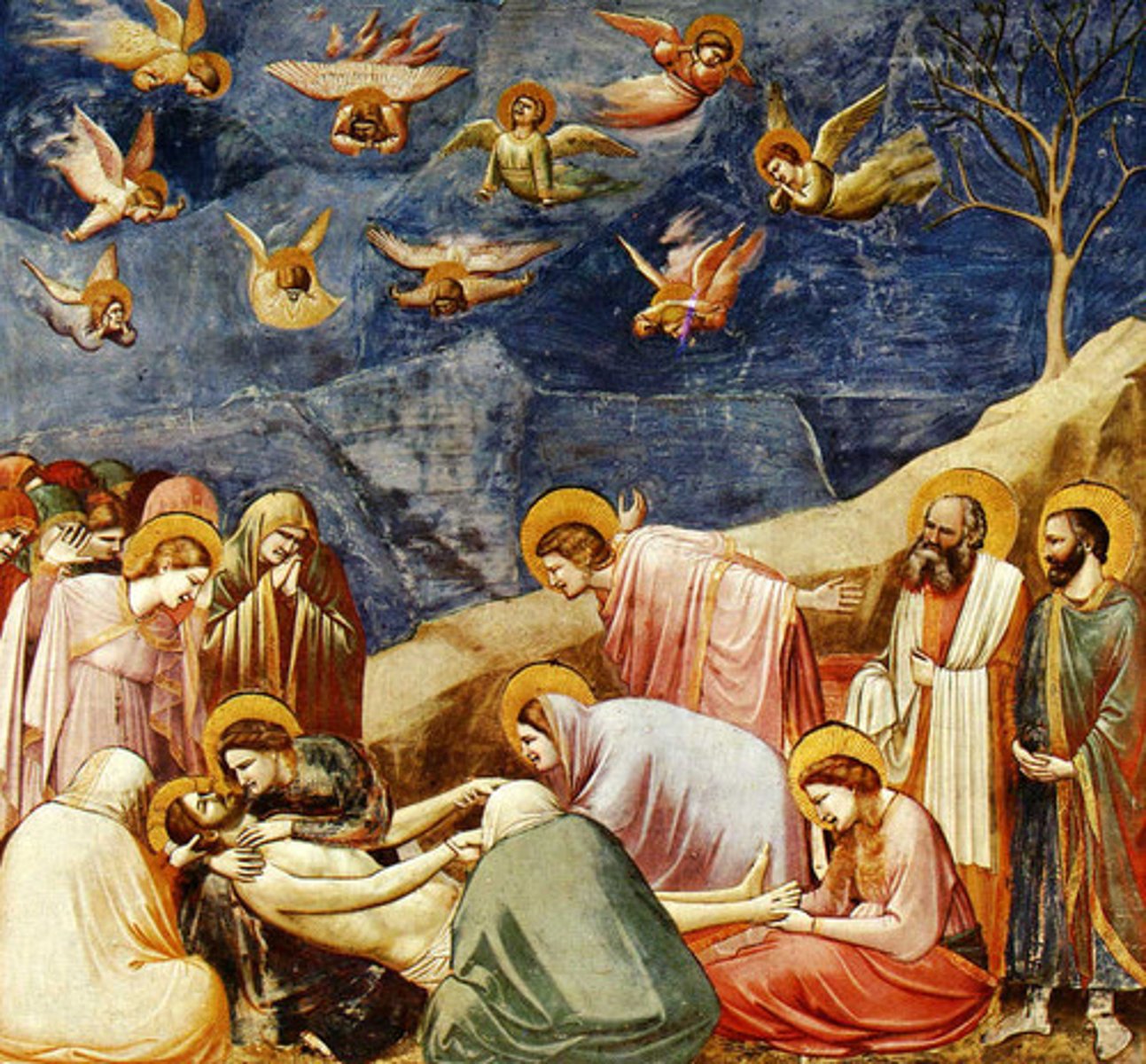 <p>(describes art of the previous two centuries that anticipates the coming of the renaissance)</p><p>- classical art (harmony, balance, sense of proportion)</p><p>- more naturalistic/simple (figures have emotional expressions &amp; have a feeling of weight)</p><p>- illuminated manuscripts</p><p>- stained glass &amp; mosaic art</p><p>- has not yet mastered single-point perspective</p>