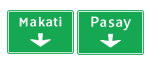 <p>Lane Direction Sign</p>