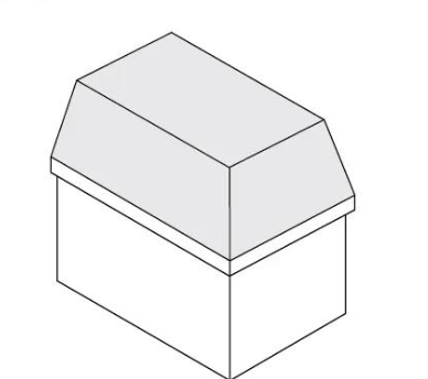 <p>what type of roof is this?</p>