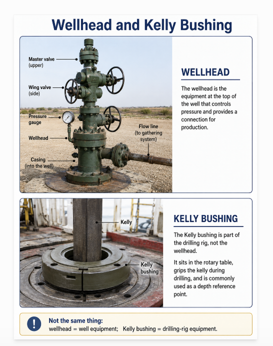 <p>Another term used in the industry is the Kelly Bushing. Once the product passes through the wellhead area, it moves into a flow line. (x)</p>