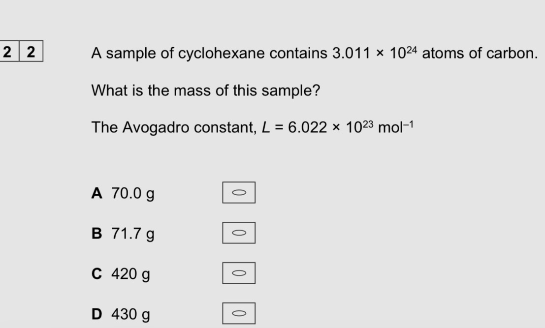 <p>How do you find the number of molecules here </p>