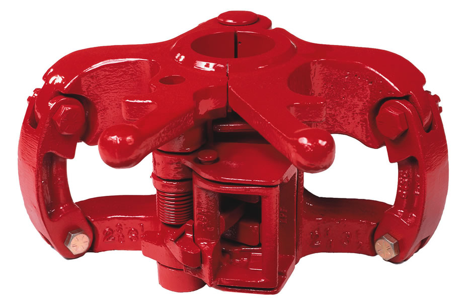<p>Details: Side-door square-shoulder elevator built to handle collar-insulated drill pipe or casing with an entry gate on the side.</p>