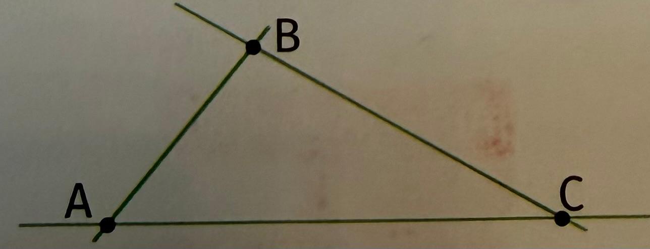 <p>AB, BC en AC </p>
