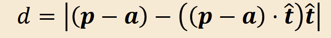<p>p is vector from origin to point P</p>