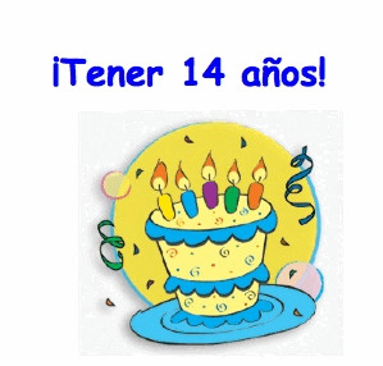 <p>Tener... años</p>