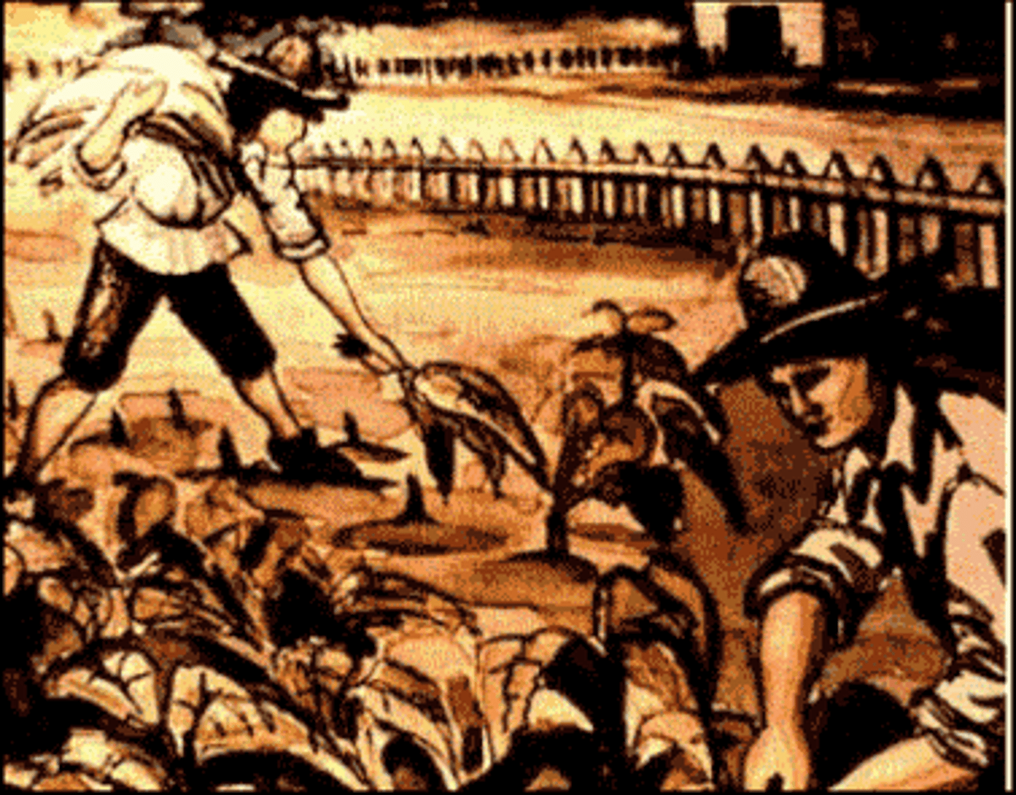 <p>Settlers who signed on for a temporary period of servitude to a master in exchange for passage to the New World; Virginia and Pennsylvania were largely peopled in the 17th and 18th centuries by English and German indentured servants.</p>