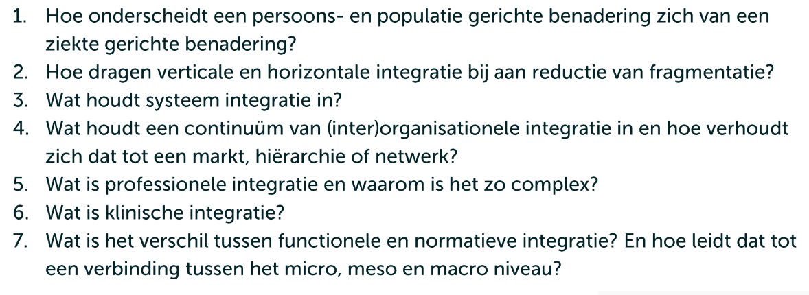 <p>Belangrijke concepten</p>