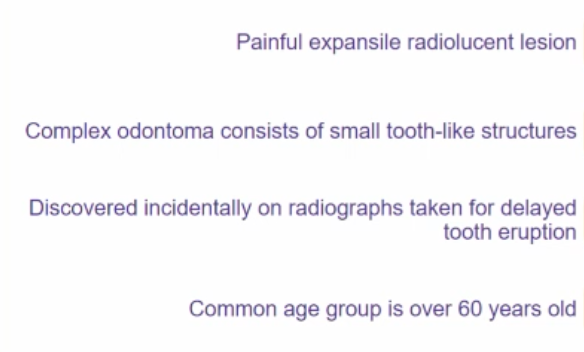 <p>which of the following about ODONTOMA is TRUE </p>