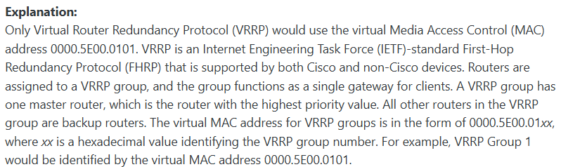 <p><span>only VRRP</span></p>