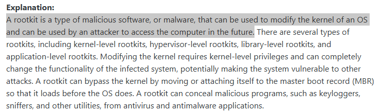 <p><span>a rootkit</span></p>