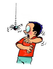 <p>to be afraid/scared of</p>