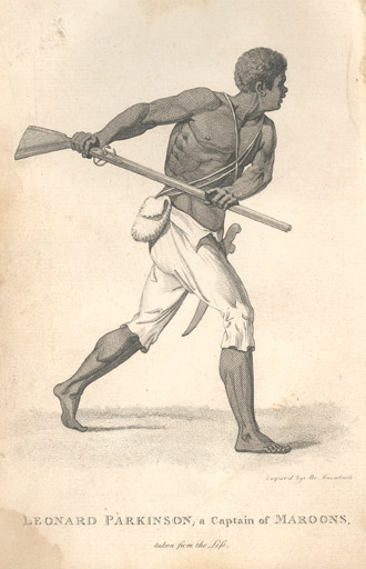<p>2.15 <span style="background-color: transparent;">Leonard Parkinson a Captain of the Maroons 1796</span></p>