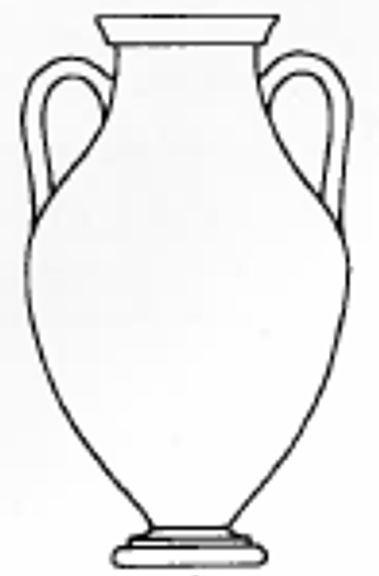 <p>vase shape?</p>