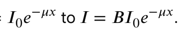 <p>B: build up factor </p>