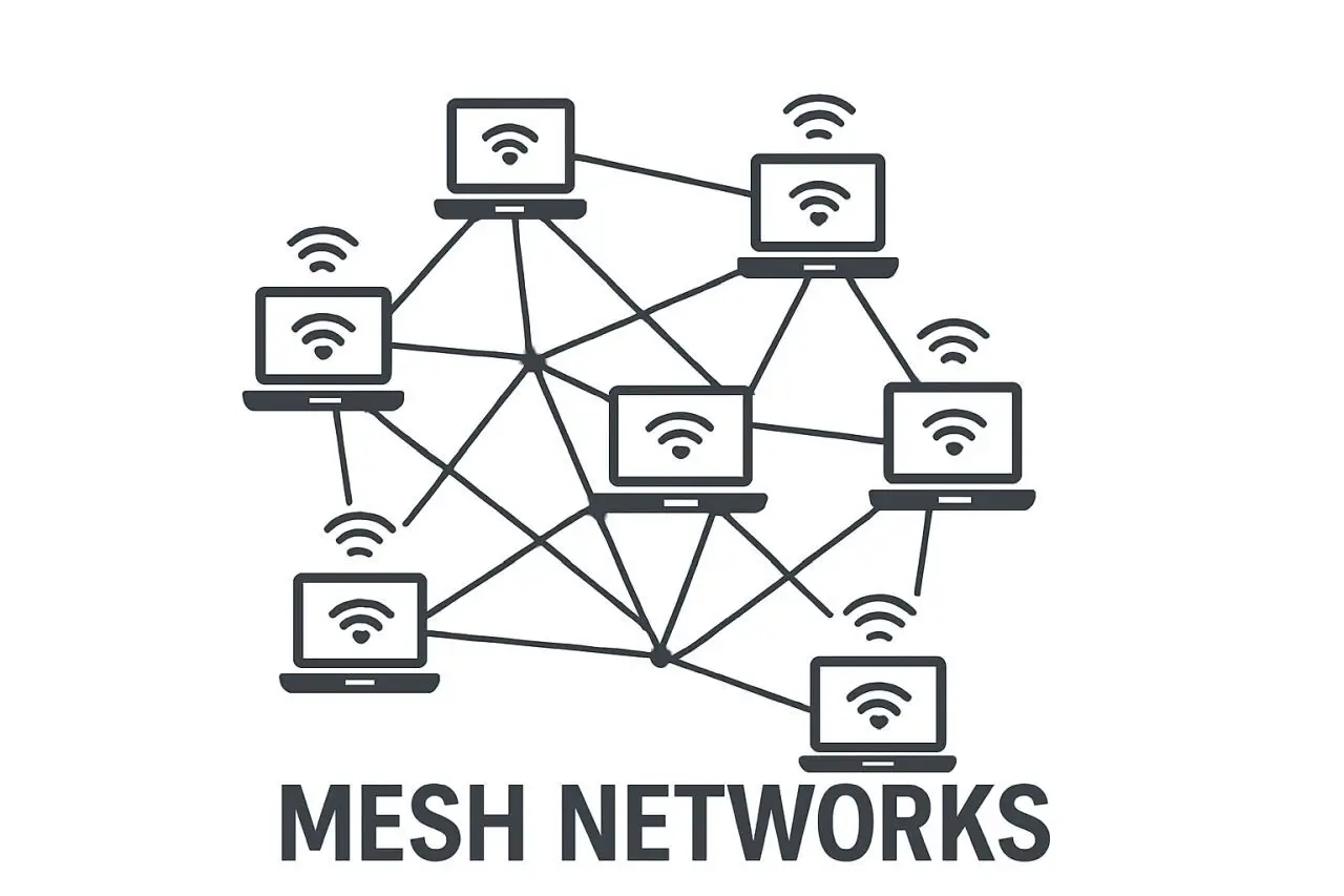 <p>It’s a unique interconnection of different nodes, devices, and radios. It creates mesh topology for expansion and redundancy. It combines various technologies for connectivity. Examples are Bluetooth, WiFi, microwave cellular, and satellite. It enables large-scale networks access in harsh environments and uses different radio frequencies to establish reliable connections. </p>