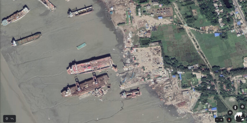 <p>A major shipbreaking center where ships are dismantled for recycling, creating both economic benefits and environmental and worker safety concerns.</p>