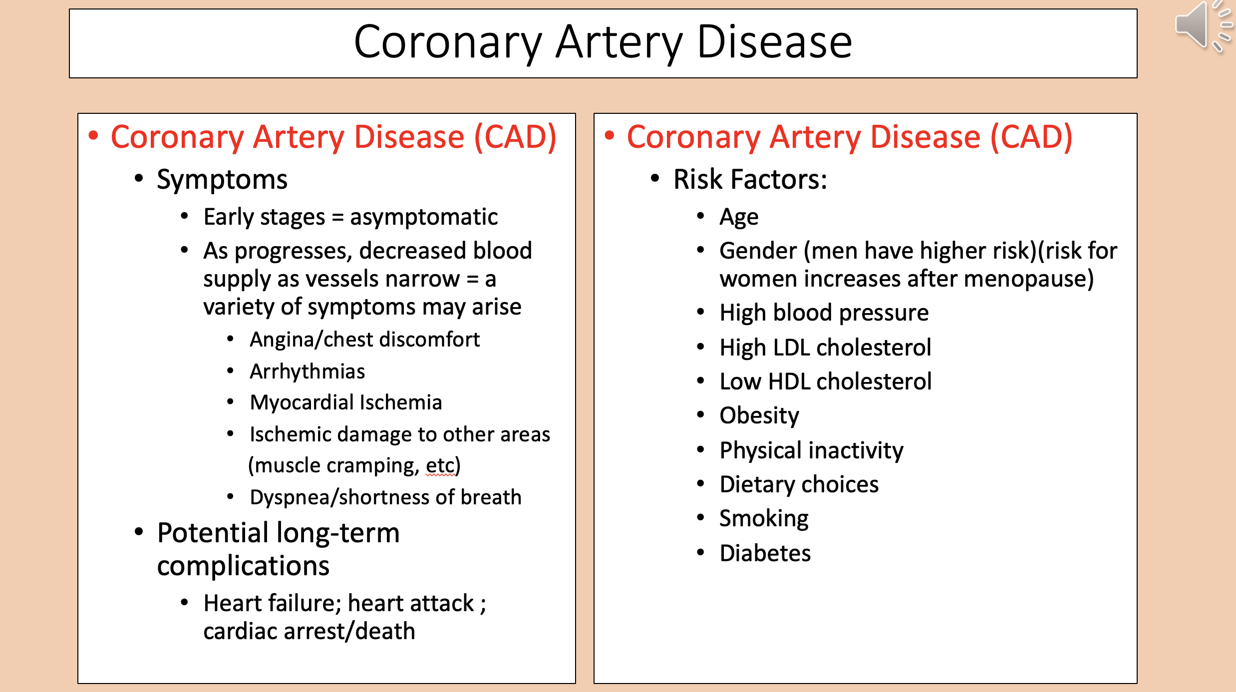 <p><span style="color: rgb(255, 0, 0);">coronary artery disease</span> <span>potential long-term complications</span></p>