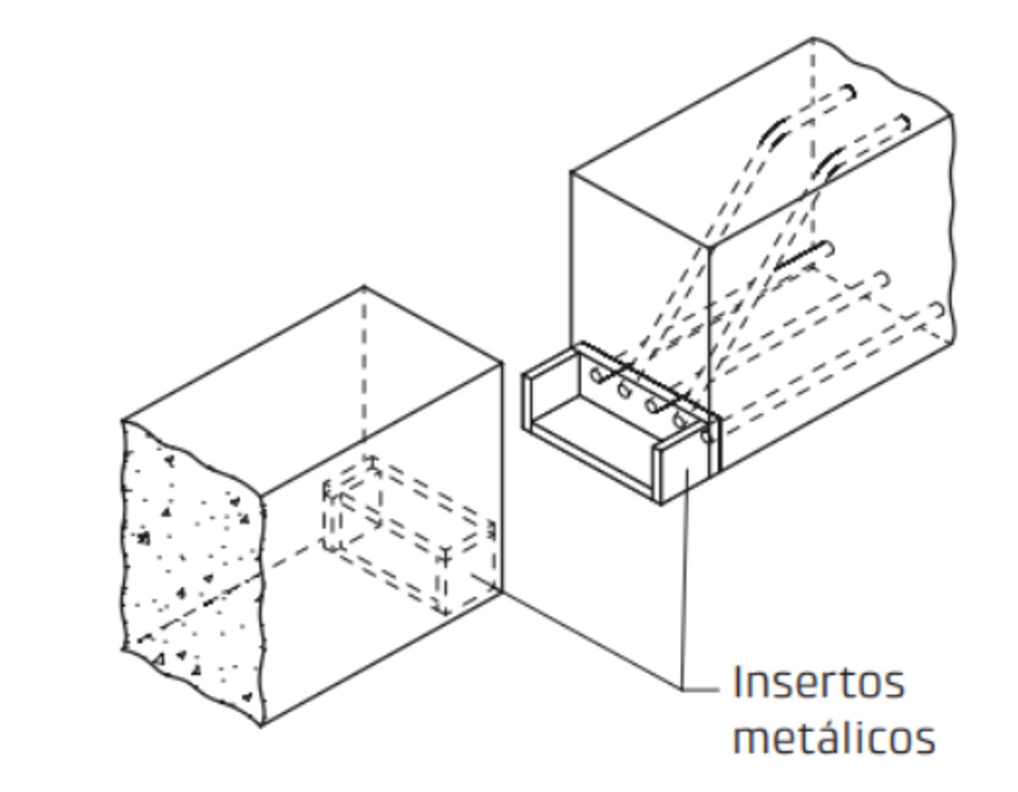 <p>Os insertos são utilizados nas estruturas de concreto pré-moldado para realizar as ligações estruturais ou para permitir fixações nas peças.</p>