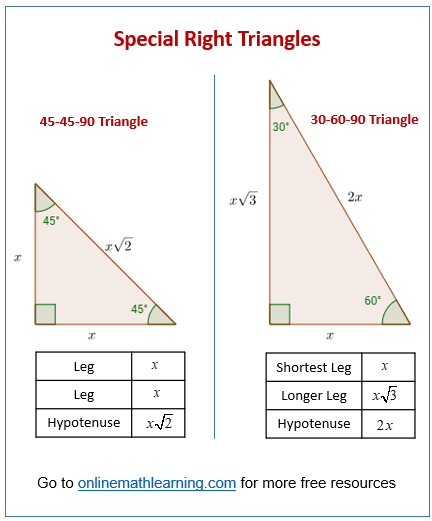 <p>how do you find a side or hypotenuse on a 30 60 90 triangle?</p>