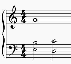<p>In three voice counterpoint with a CF, what is wrong with this measure?</p>
