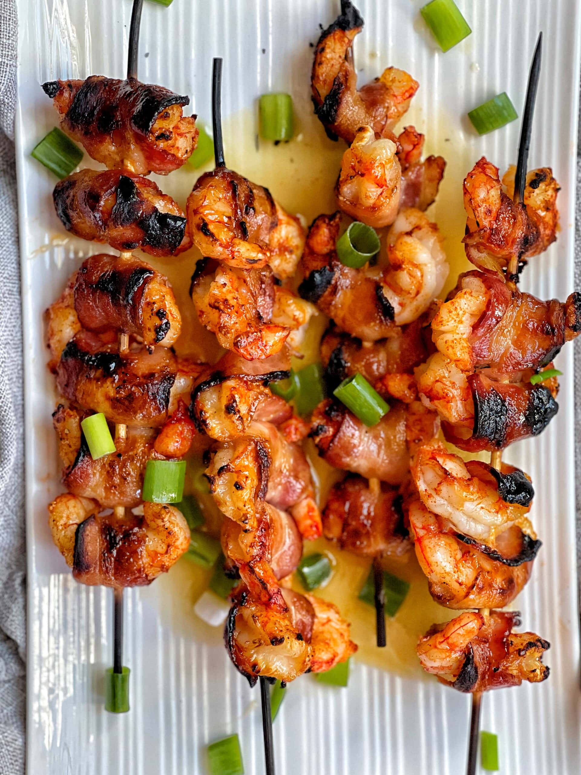 <p>Bacon wrapped shrimp</p>