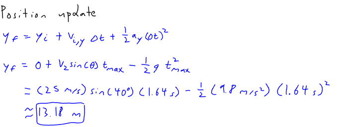 <p>projectile position update formula.</p>
