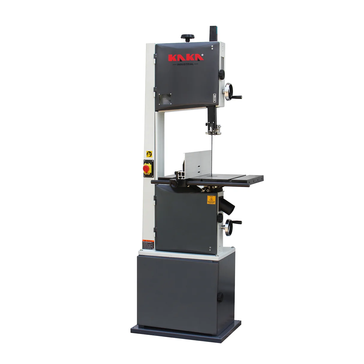 <p>Stationary saw with continuous loop blade used for cutting curves and irregular shapes in wood and other materials.</p>