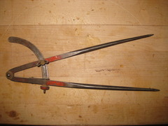 <p>measuring circles on metal; centre punch to locate the centre.</p>