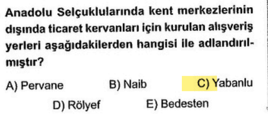 <p>"Yabanlu Pazarı" uluslararası ticaretin yapıldığı açık hava pazarlarıdır.</p>