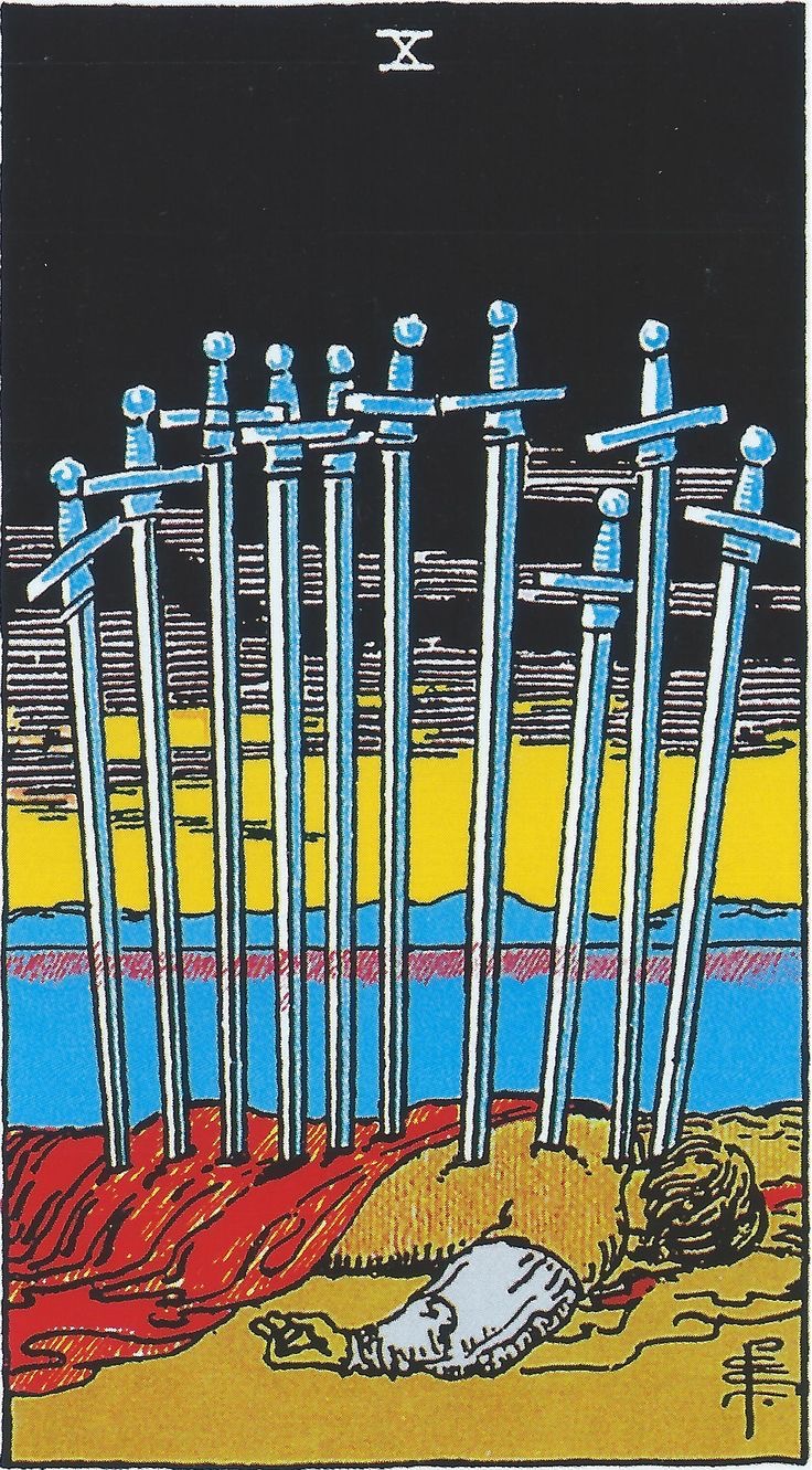 <p><span>TEN OF SWORDS</span></p>