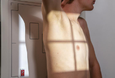 <p>refers to angled position in which nether the sagittal or coronal body plane is perpendicular or at a right angle to IR</p>