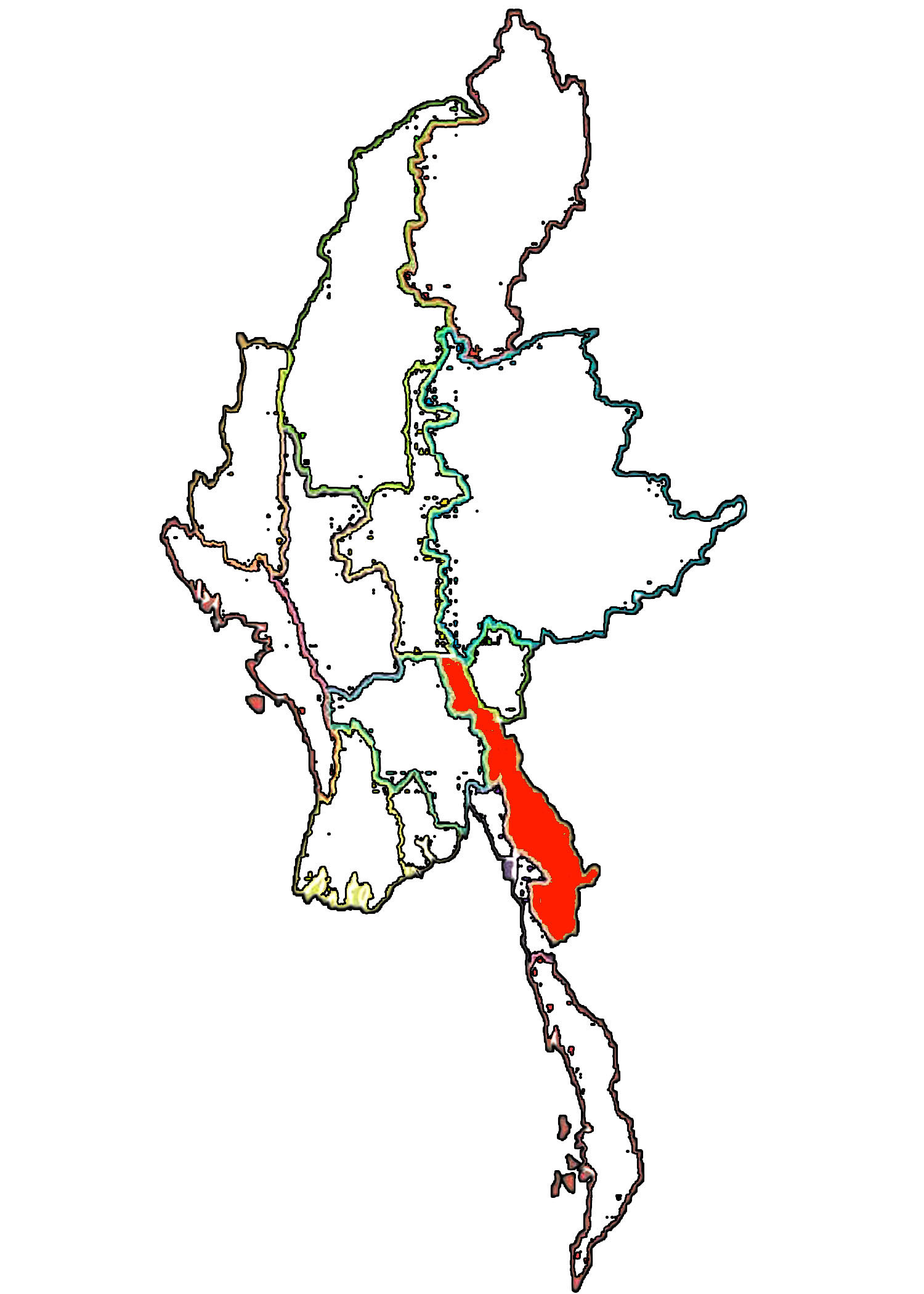 <p>Which state or region is highlighted?</p>