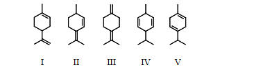 <p>selected the structure of the conjugated diene </p>